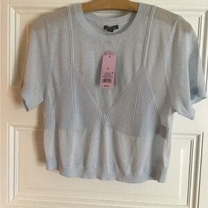 Wild Fable Light Blue Short Sleeve Top